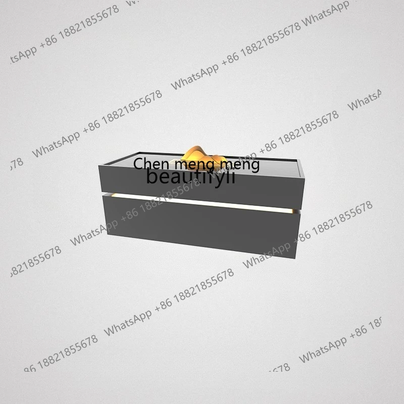 

Light luxury desktop running water ornament, modern living room lucky water landscape, office water landscape