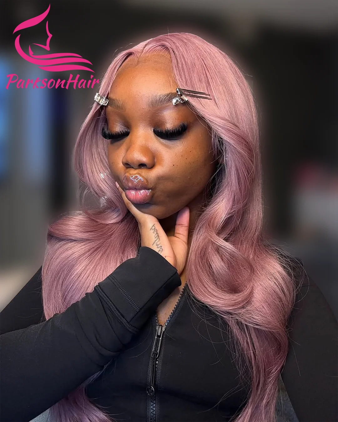 الرماد الأرجواني الجسم موجة 13X4 HD الدانتيل أمامي خصلات الشعر المستعار الإنسان البرازيلي شقراء ملونة رمادي أرجواني 13X6 الدانتيل الجبهة الباروكات للنساء