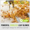 Deli 21V コードレスリーフブロワー、120 MPH 480 CFM、4.0Ah バッテリーパックと充電器付き電動軽量ブロワー、芝生ケア用 3