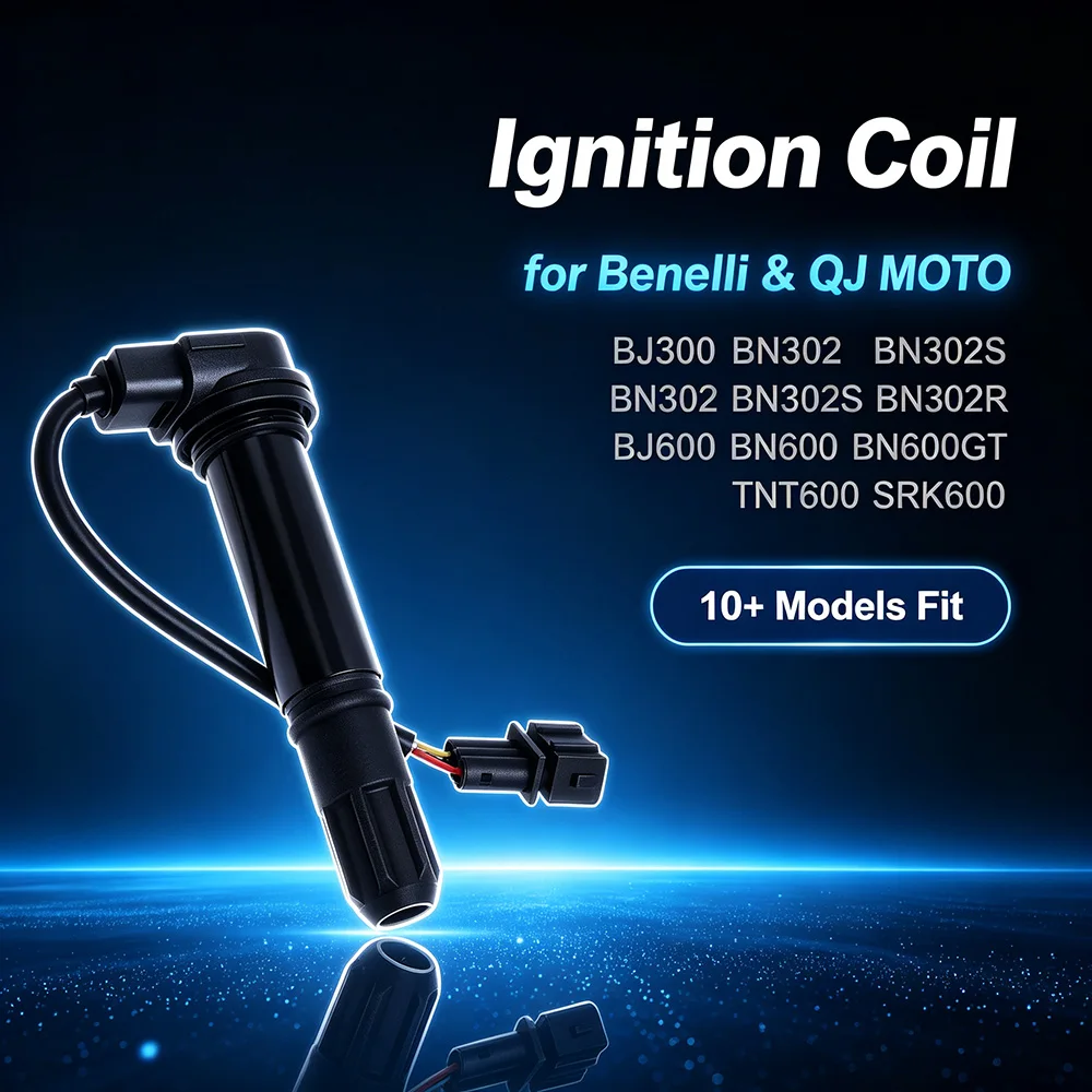 Cápsula de bujía para Benelli BN302 BN302S BN302R BJ600 BN600 TNT600 GT I R Keeway RK6, pieza de motor de alto voltaje, bobina de encendido