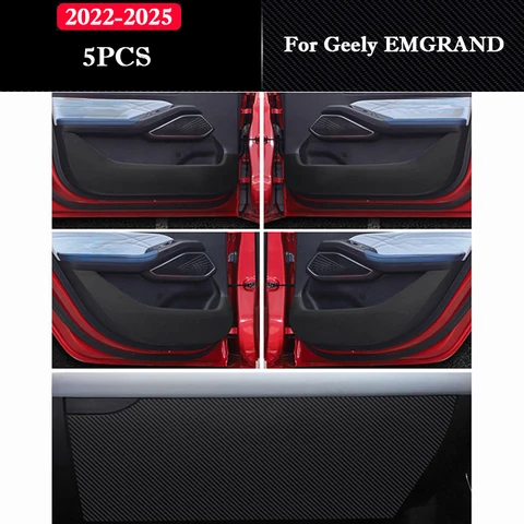Для Geely EMGRAND 2018-2025 автомобильная дверь противоударная накладка внутренняя модификация декоративные наклейки коврик авто ремонт аксессуары