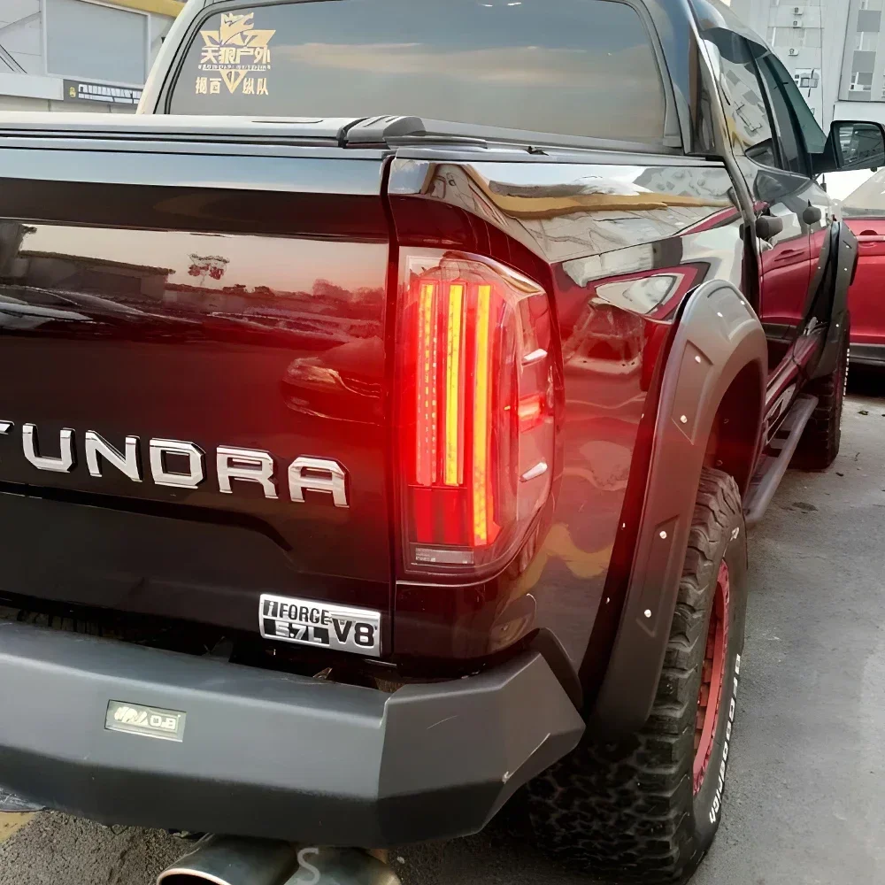 

Автомобильные задние фонари для Toyota Tundra 2014-2021, светодиодные автоматические задние фонари в сборе, обновленный динамический поворотник, аксессуары Plug and Play