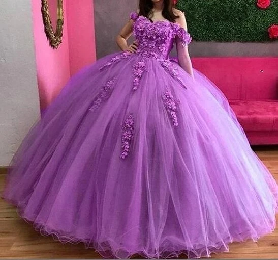 

ANGELSBRIDEP Sweetheart Ball Gown Quinceanera Dresses For 15 Party Fashion Applique Off-Shoulder Cinderella Birthday Gown Hot