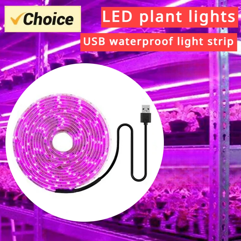 USB Grow Light Strip Hydroponics Growing System Led Plant Lights Cultivation Plants Tomato Lamp Phytolamp Indoor Stove Aquarium