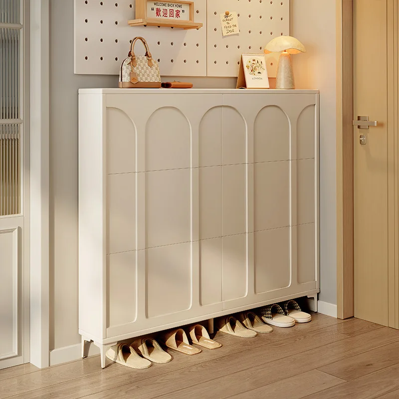 باب منزلي صغير وضيق 2025 دلو منزلي جديد، خزانة تخزين مدخل موفرة للمساحة رف أحذية متكامل #2