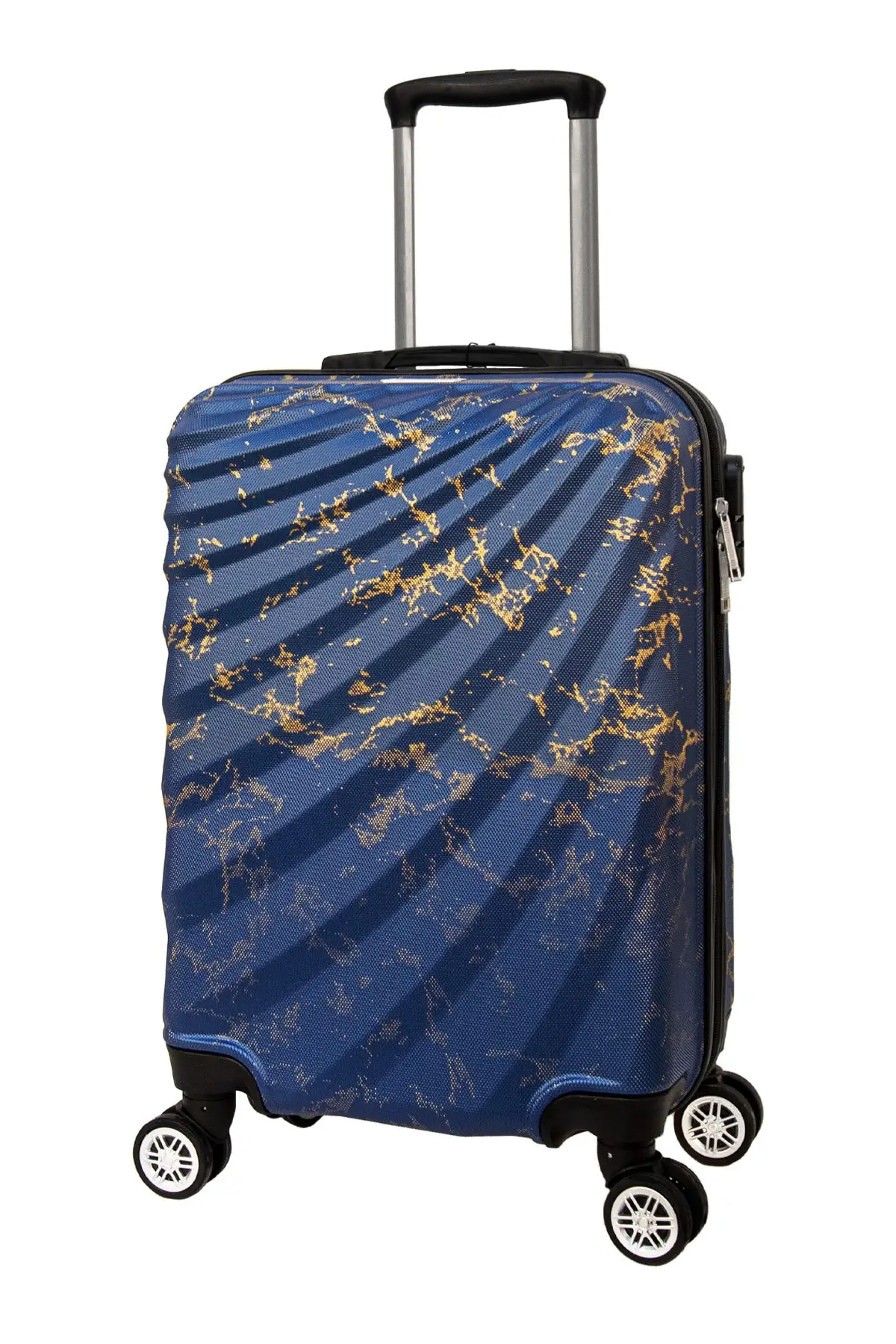 Kabin Indigo (Kecil) Ukuran Koper Dicetak Volume Besar Penuh Nyaman Kokoh Tas Perjalanan Tahan Pecah Pengiriman Cepat dan Aman