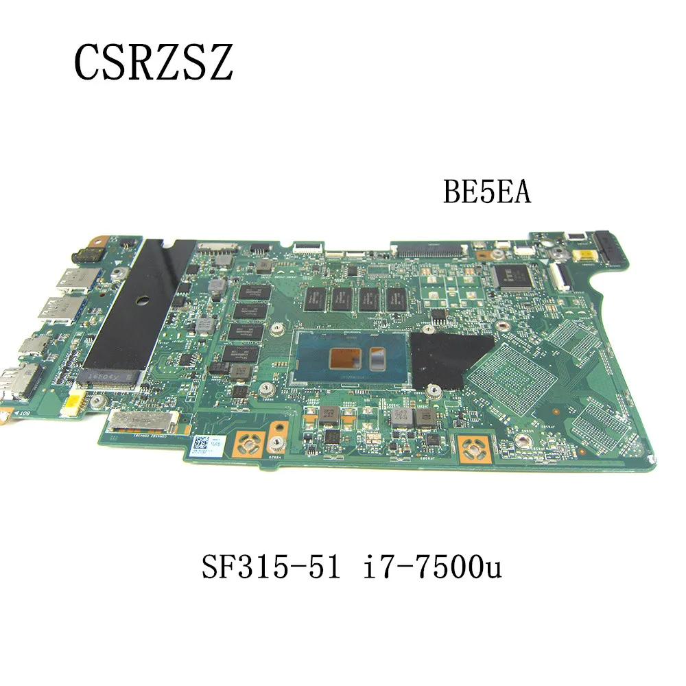 

For Acer Swift SF315-51 SF315-51G Laptop motherboard with i7-7500u CPU BE5EA Fully test work