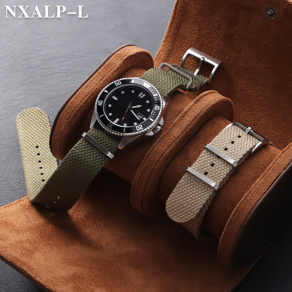 القطن النايلون حزام ل Seiko ل أوميغا معصمه 20 مللي متر 22 مللي متر لينة الكتان حزام (استيك) ساعة النساء الرجال العسكرية الرياضة سوار إكسسوارات