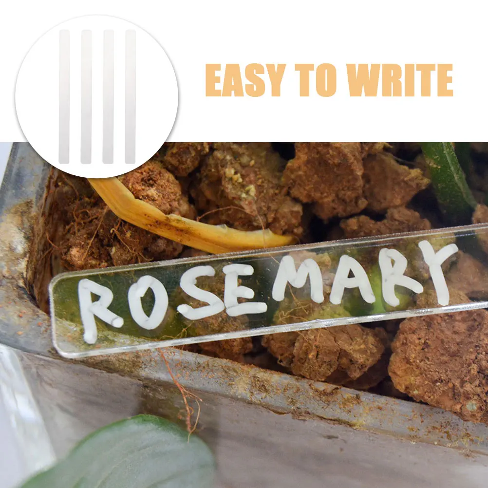 

12pcs Garden Marker Plant Labels Ground Insert for Outdoor Plants Durable Lightweight Acrylic Yard Garden Signs Stake Flower