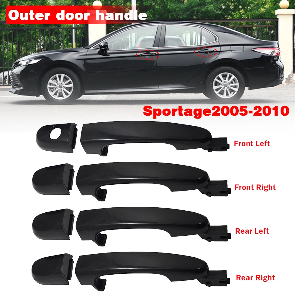 Poignée de porte extérieure de voiture droite, 82662-1F000, 82651-1F000, magasins avant, adaptée pour KIA Sportage 2005, 2006, 2007, 2008, 2009, 2010