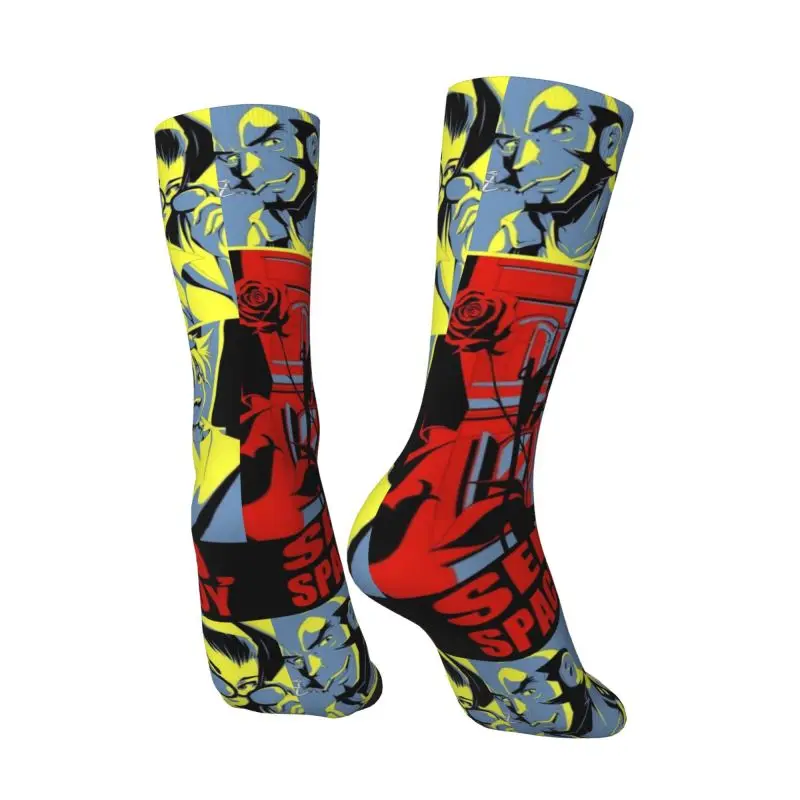 مخصص كاوبوي البيبوب أنيمي الرجال النساء طاقم الجوارب للجنسين Kawaii الكرتون مانغا       الربيع الصيف الخريف الشتاء اللباس الجوارب