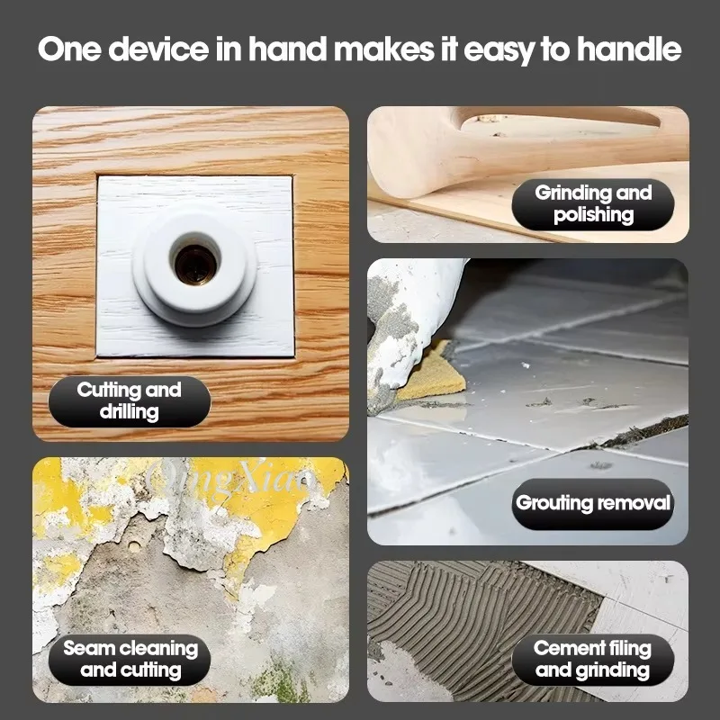 Industrial Cordless Multi Tool Wood Trimming Scraper Cutting Slotting Quick Processing Equipment For Renovation Carpentry