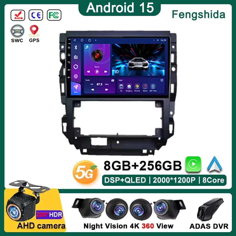 

Android 15 For Volkswagen Golf Mk 4 2004-2008 Car Radio Carplay Multimedia Player GPS Navigation BT 4G Wifi Video Stereo No 2din