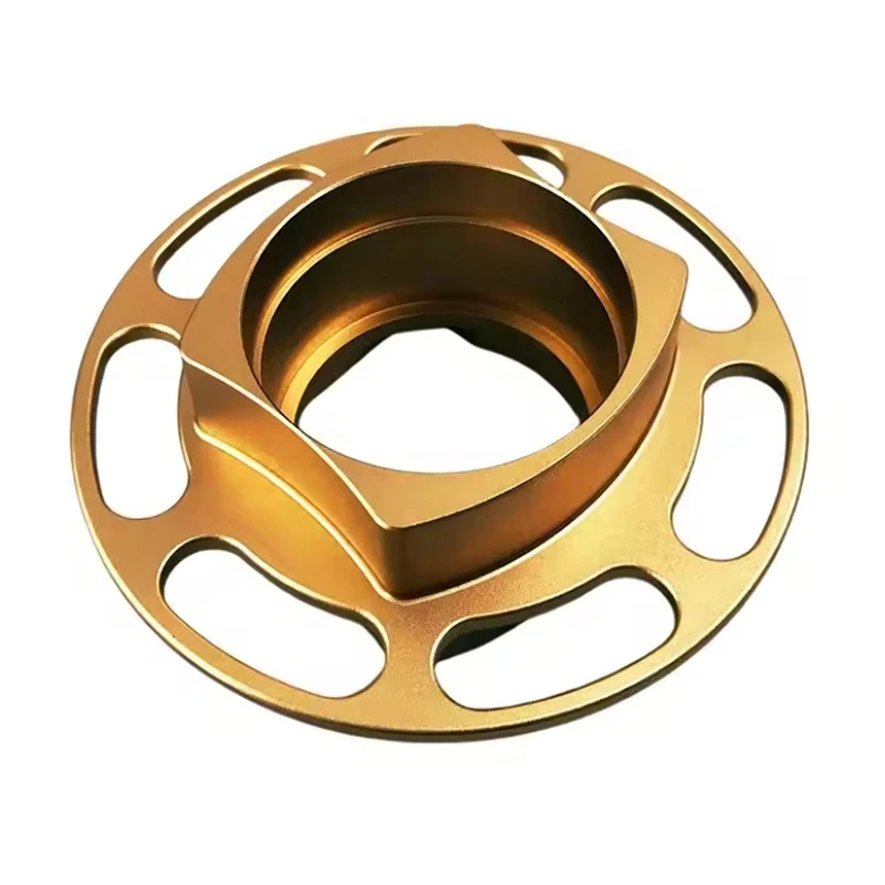 

Stainless Steel Metal Parts Rapid Prototype Turning Machining Hollow Ring Component Made of Brass Material
