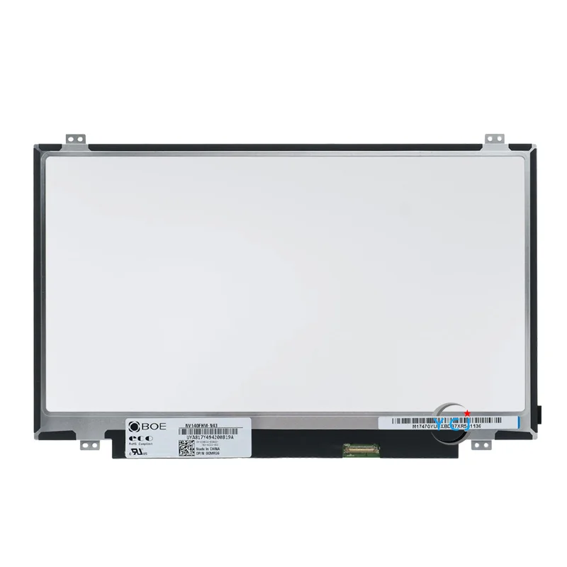 14.0'' IPS FHD Laptop LCD Screen B140HAN01.3 LP140WF1-SPK3 LP140WF3-SPD1 LTN140HL02-201 NV140FHM-N43 Matrix Display Panel 30Pins