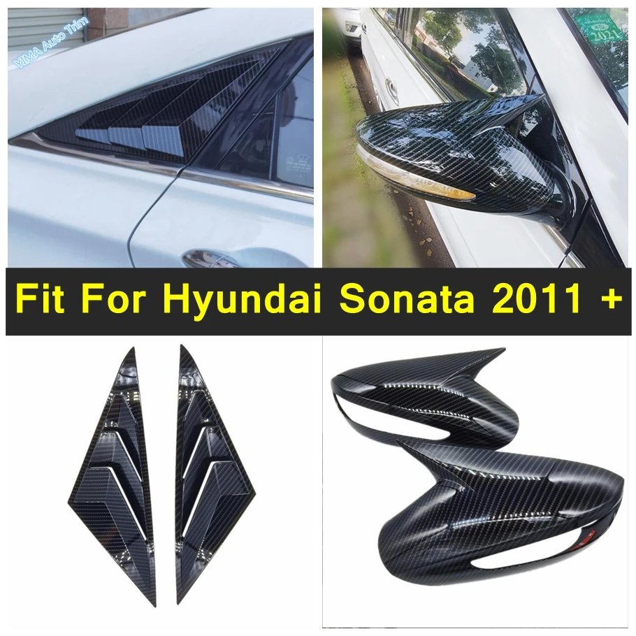 

For Hyundai Sonata 2011 - 2014 Car Rear Quarter Side Window Louver Vent Cover Shutter Panel / Rearview Mirror Trim Accessories