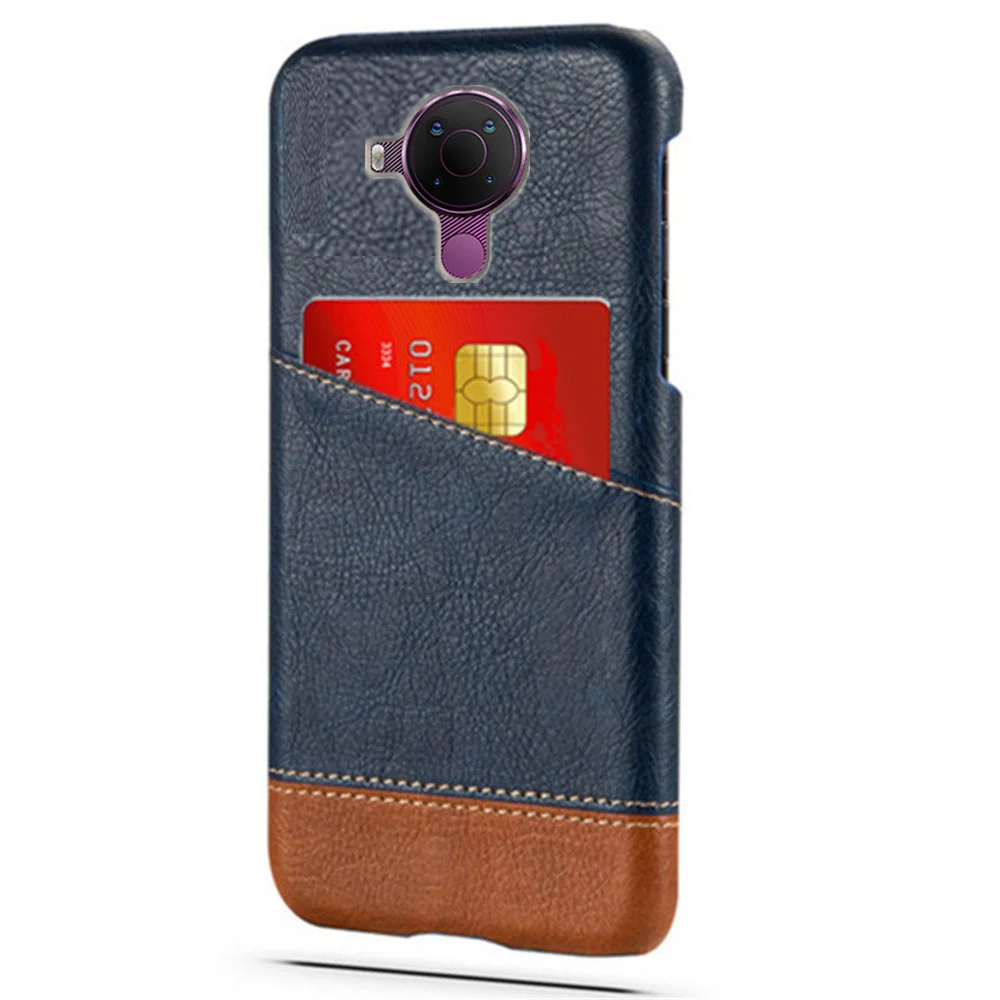 Slim Case For Nokia 5.4 Case 3.4 Mixed Splice PU Leather Credit Card Cover For for Nokia 5.3 5.4 Cases Bumper for Nokia 3.4 5.4