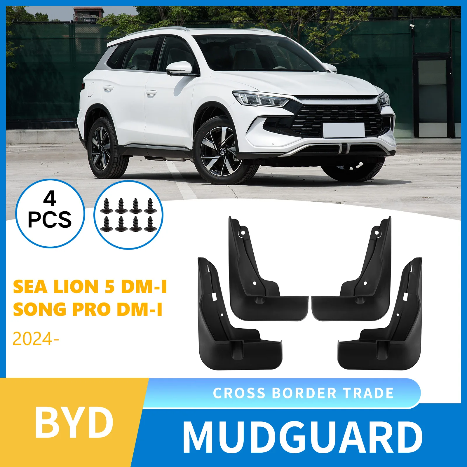 

Mud Flaps for BYD Song Pro DM-i 2024 Splash Guards Fender MudFlaps Front Rear Mudguards Car Accessories