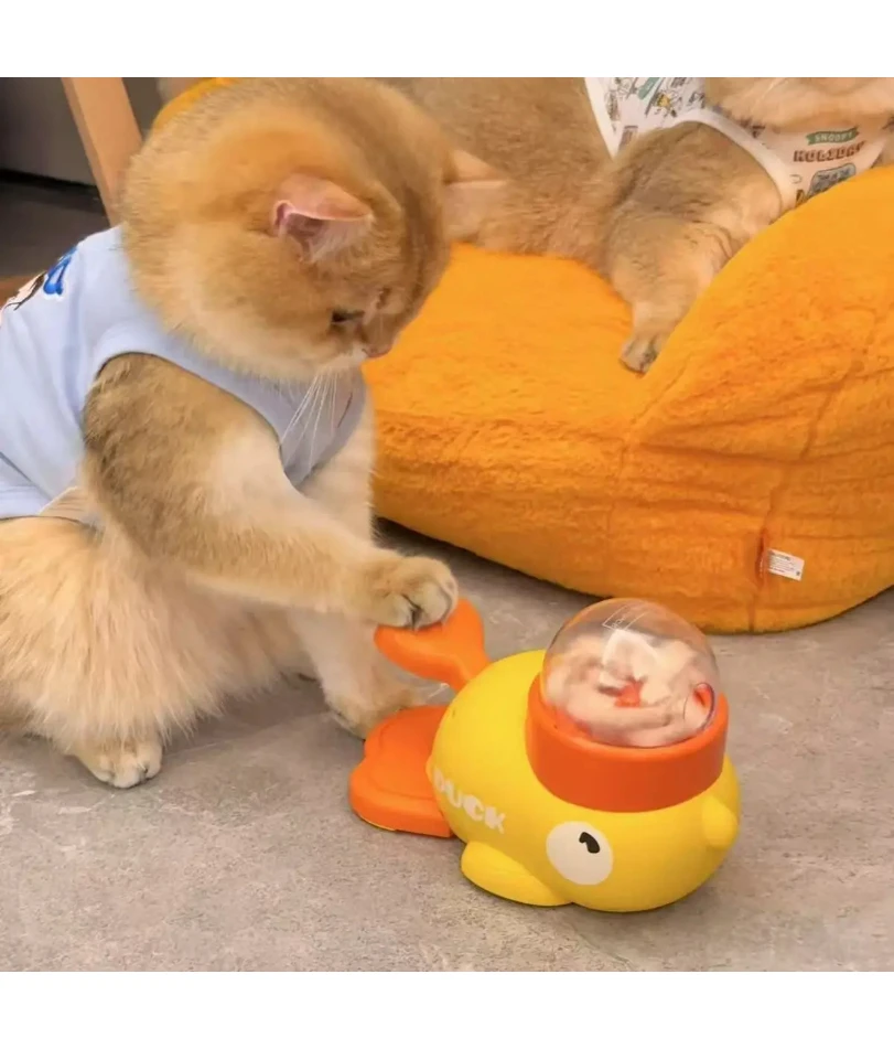 

Yellow Du Dry Ice ed Toy Dog Boredom Buster Creative ed Eonal Treat Dispenser Slow Feeding Home Prote...