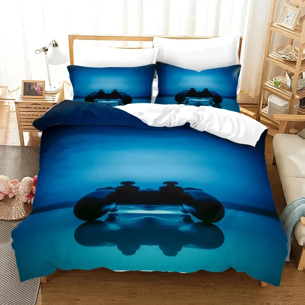 

Gaming Duvet Cover Set Gamer Room Decor for Boys Kids Teens Video Games Twin Bedding Set Gamepad Bedspread Decor Quilt Cover