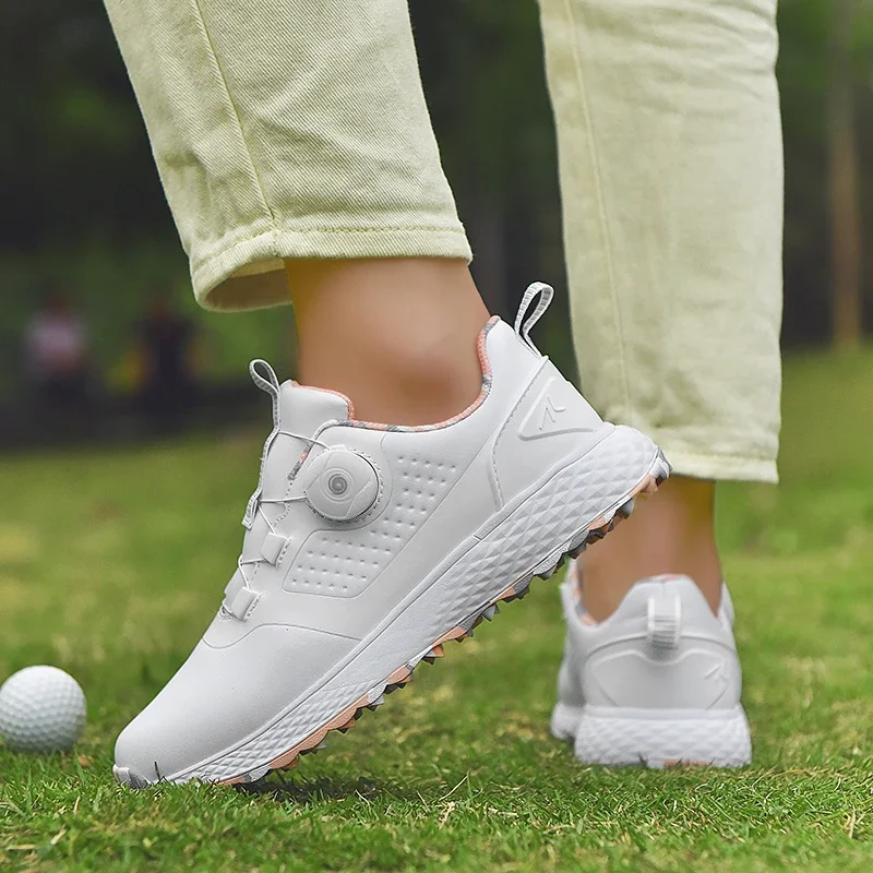 Professional Lightweight Golfer Footwear Outdoor Golfing Sport Trainers Athletic Sneakers Women Waterproof Golf Men Shoes