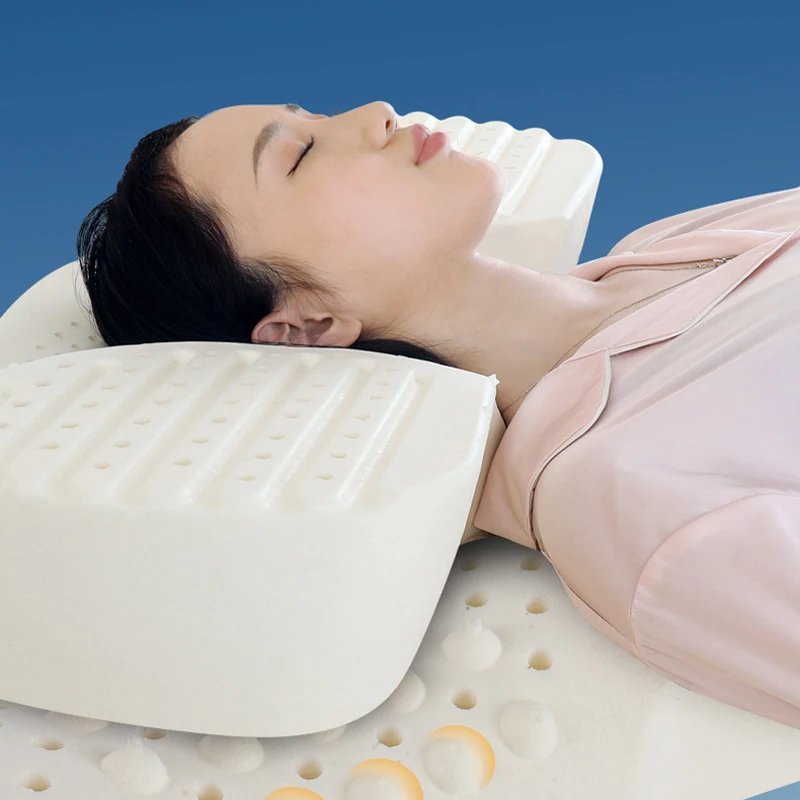 Latex Orthopedic Massage Pillow Neck Cervical Spine Protected Remedial Big Vertebrae Sleeping Comfortable Protect