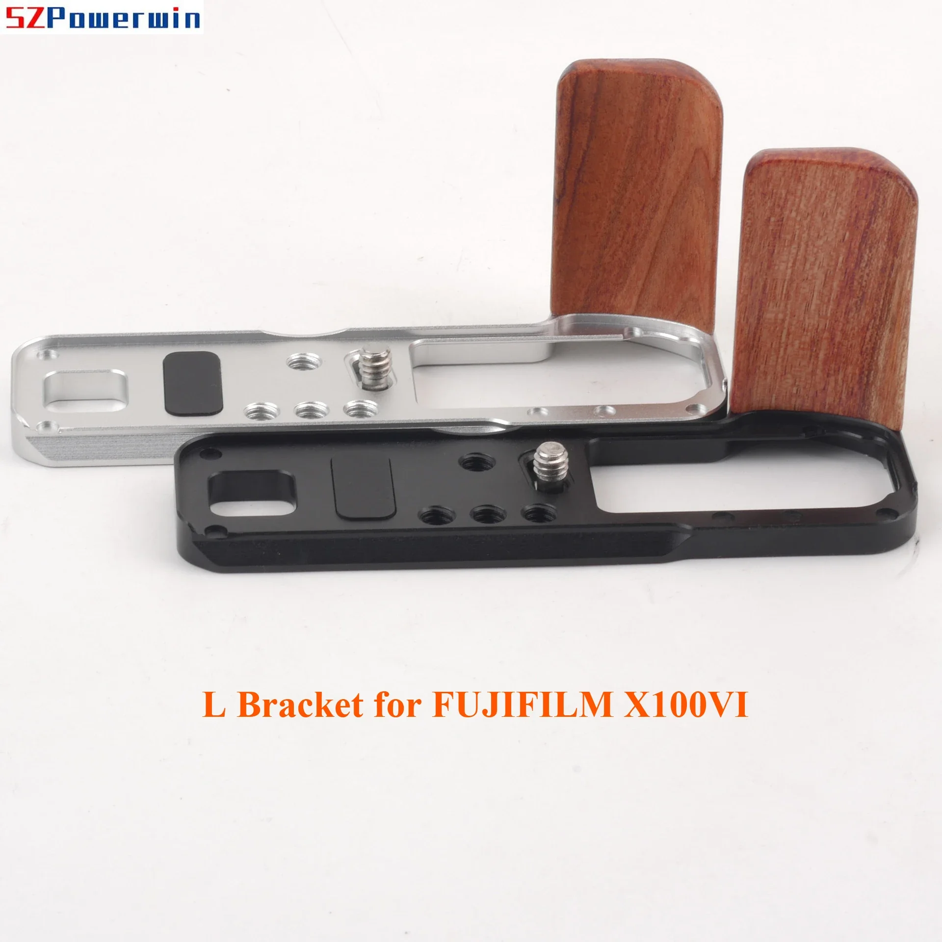 

Quick Release Plate Camera L Bracket for ‌FUJIFILM X100VI Camera Accessories Hand Grip Wooden Handle W/ Arca Swiss Tripod Mount
