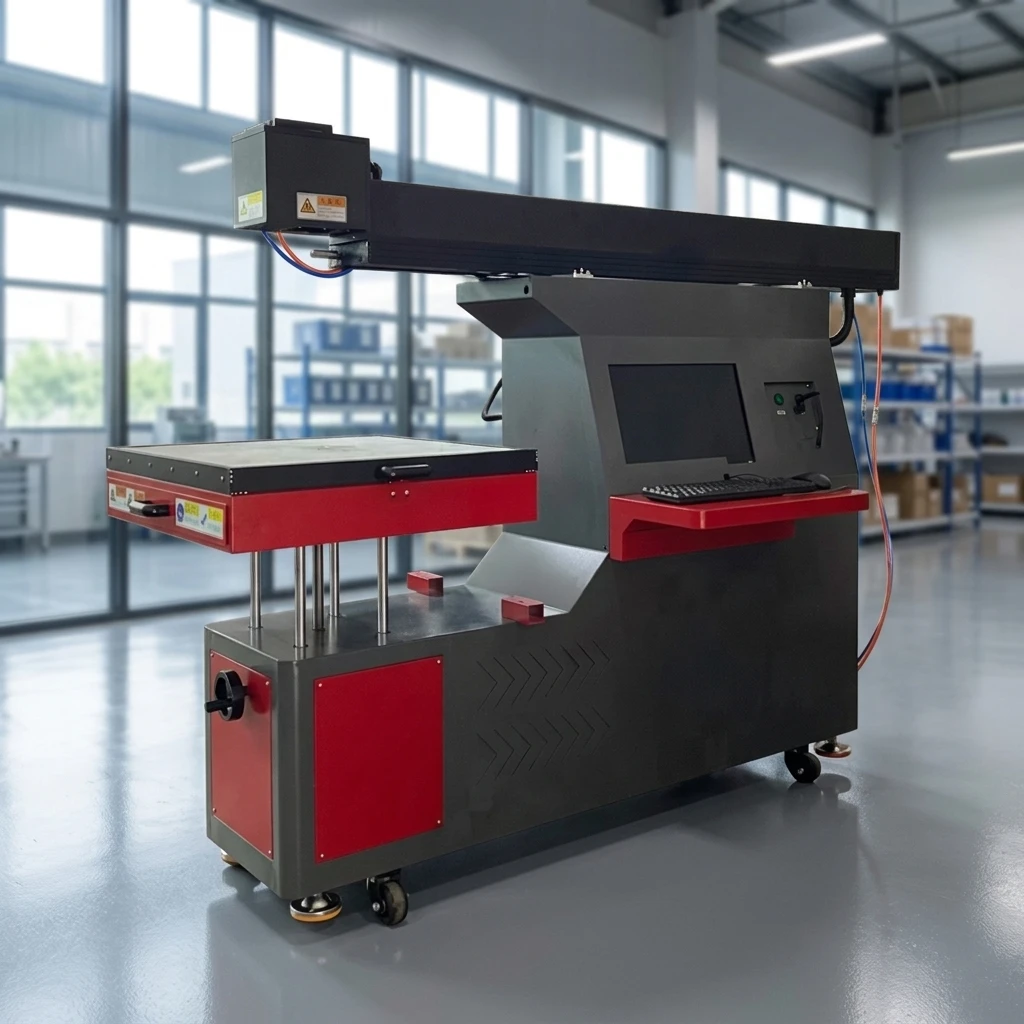 3D CO2 Galvo Scanner Water Cooling New Large Format Laser Engraving Machine For Leather Fabric Denim Paper Acrylic