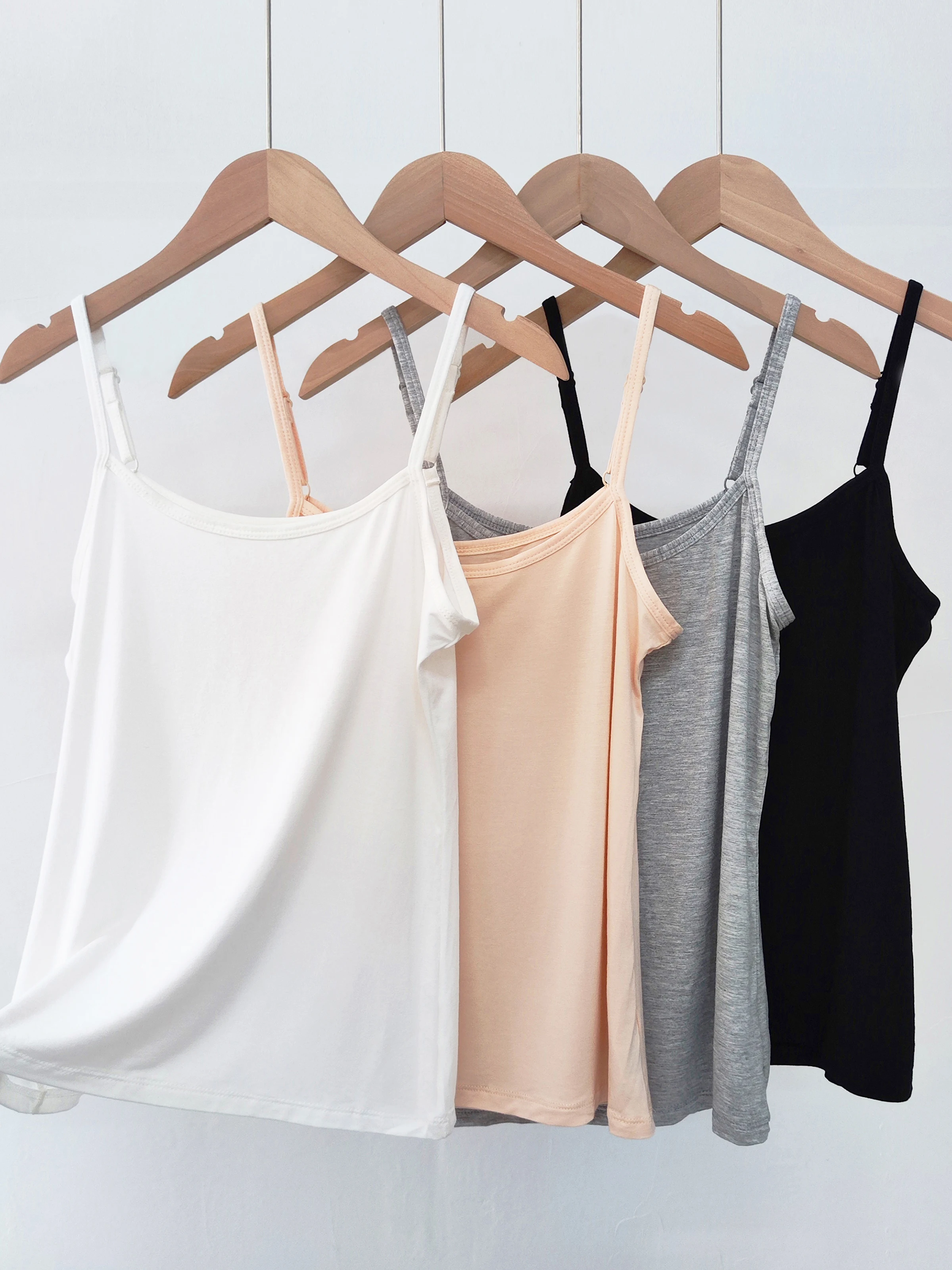 

Камзол, женские регулируемые бретели для верхней одежды и внутренней одежды, однотонный жилет, мягкий дышащий нижний топ без рукавов