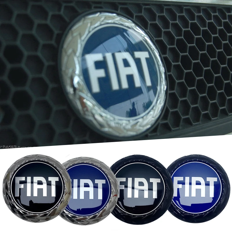 Emblema para el capó delantero del coche, adhesivo decorativo para la parte trasera del coche, logotipo de Fiat para Panda, Ducato, Abarth, 500X, 500, 500L, Doblo, Tipo, Fiorino, Punto
