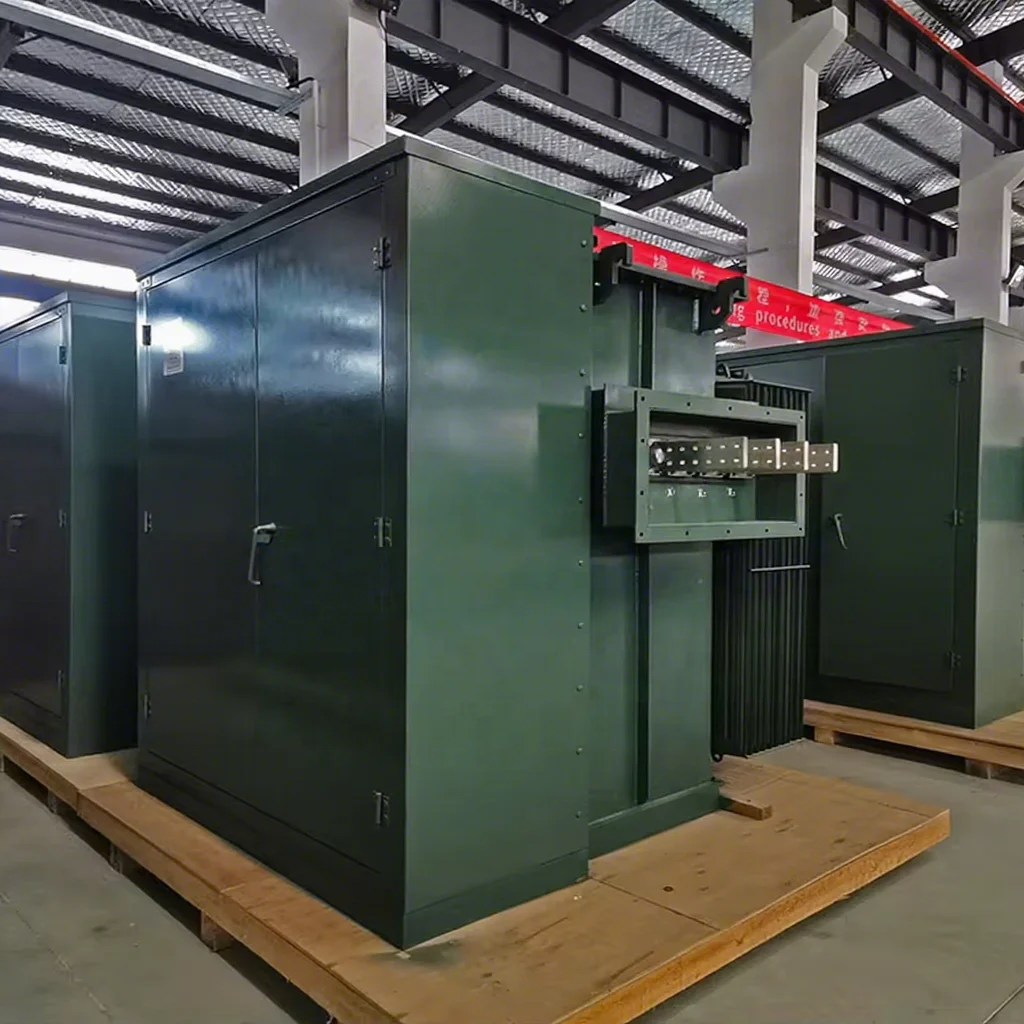 Transformador de aceite trifásico de 2 MVA, 300, 630, 1750, 2000 KVA, 750 KVA, tipo Radical Loop, montado en plataforma, para América, 2026