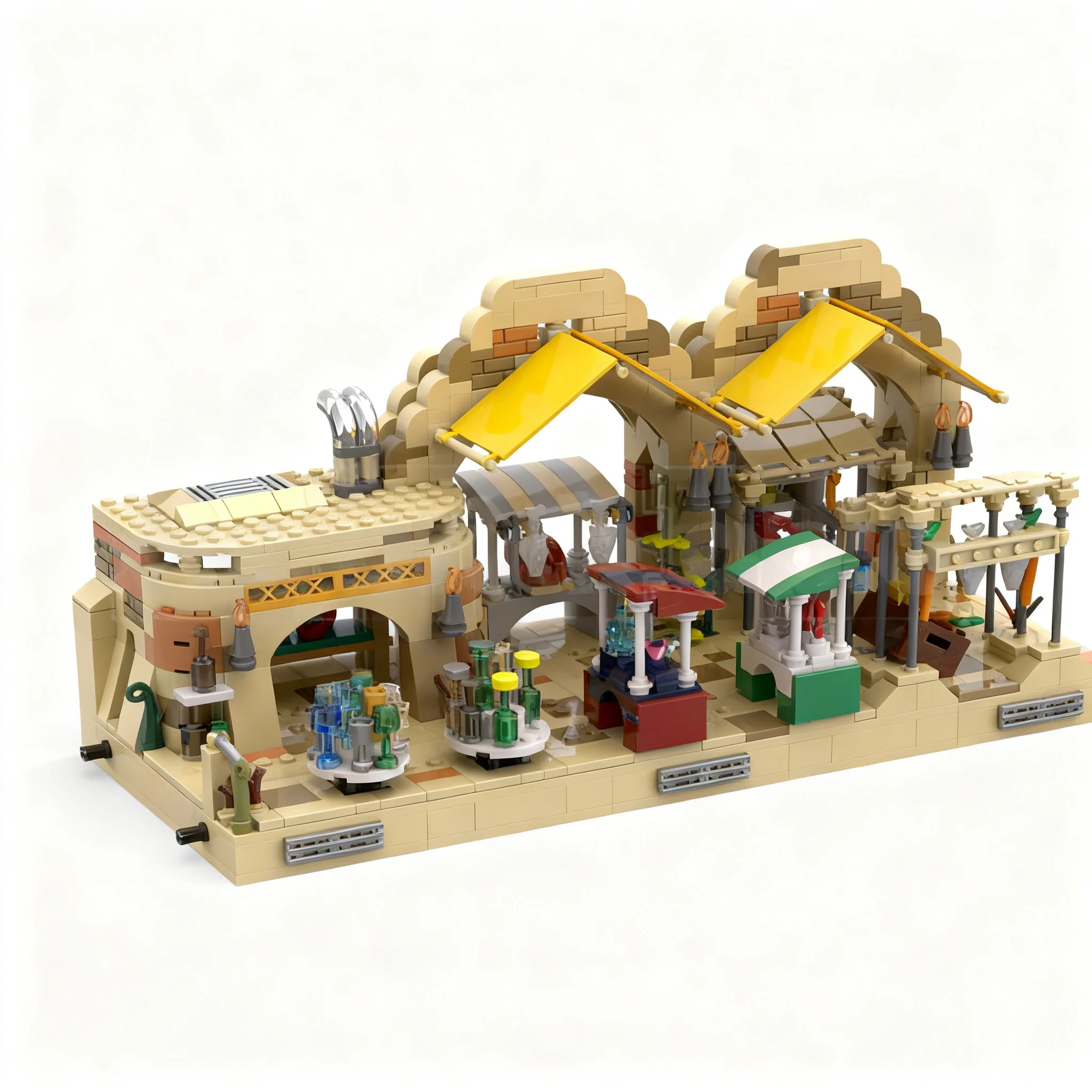 Art Craft Idea - 926pcs MOC Star Battle Tatooine Market