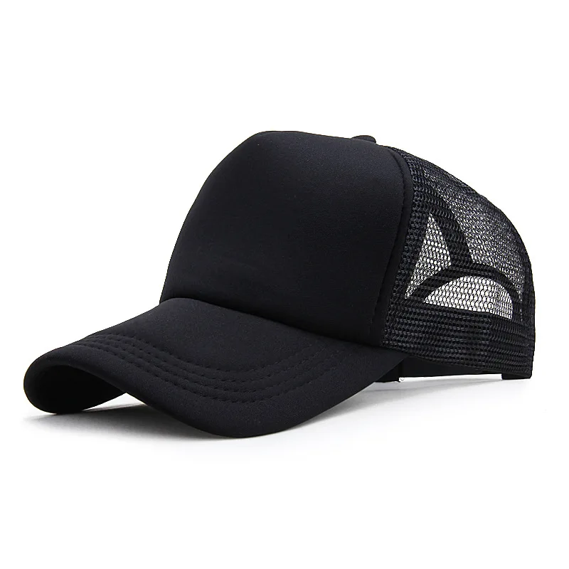 Unisex Cap Casual Plain Mesh Baseball Cap Adjustable Snapback Hats For Women Men Hip Hop Trucker Cap Streetwear Dad Hat