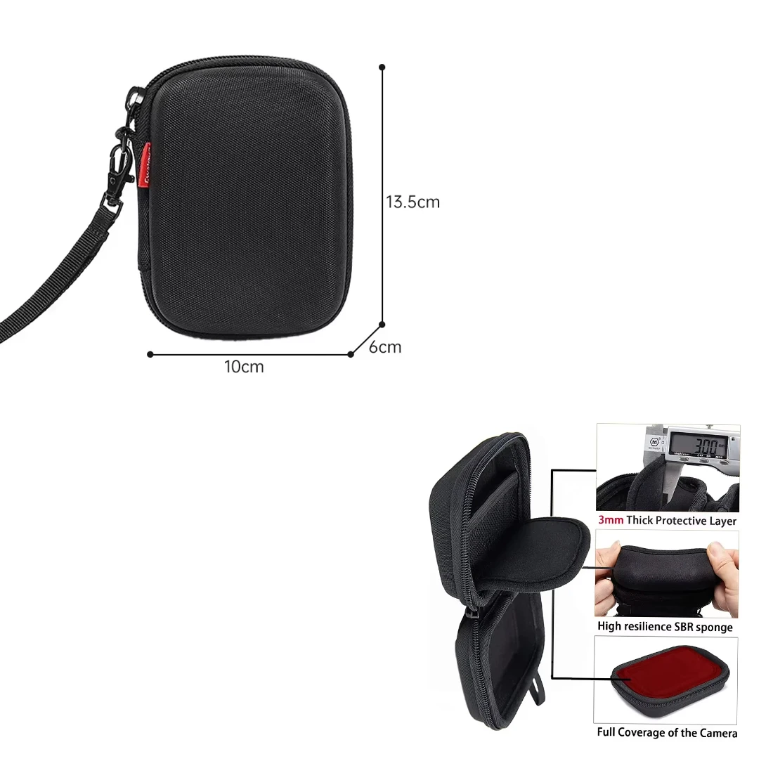 Estuche Rígido para Cámara Compatible con Canon G9X G7X III II SX620 SX610 Sony ZV1 ZV1F RX100 VII VI V VA IV Drift Ghost XL Gopro