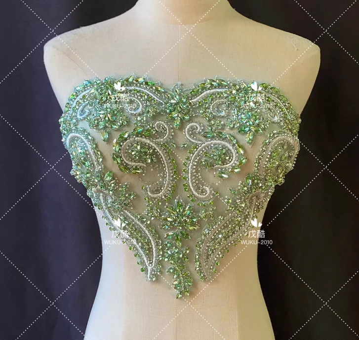 فستان زفاف مزين بالدانتيل مجسم ثلاثي الأبعاد مع زهور مخيطة على الصدر وإكسسوارات فستان الأطفال