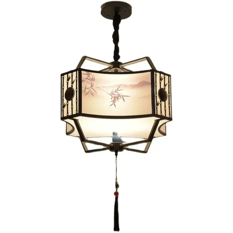 

private room, tea room, entrance hall, new Chinese style pendant light，Chinese style Zen living study lamp