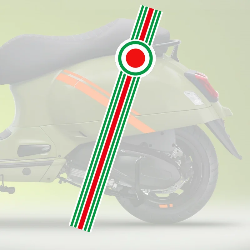 Vehicle Decals Pattern Edging Front Face Sticker Color Film Scooter Universal Model Suitable for Vespa S 125 LX125 150 Primavera