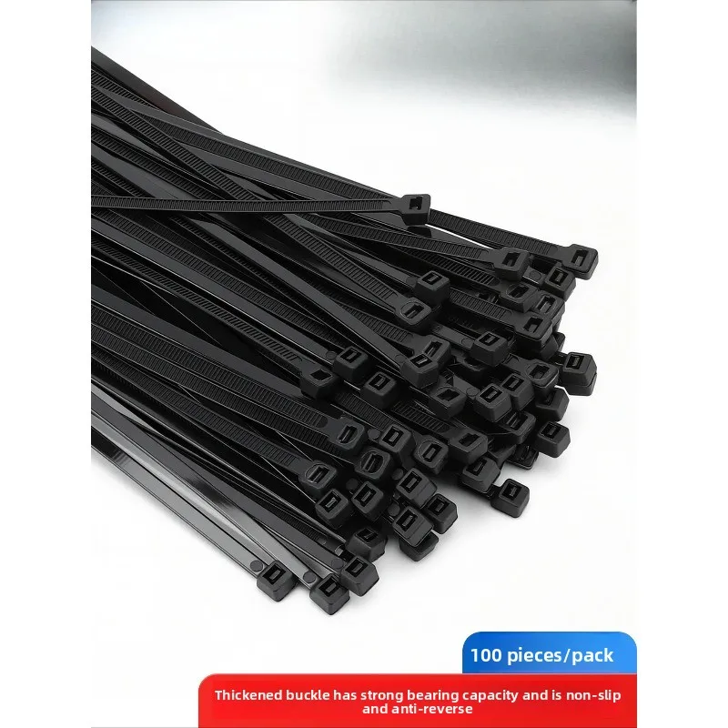Nylon cable ties, sun resistance, aging resistance, self-locking, thickened buckle, high load-bearing
