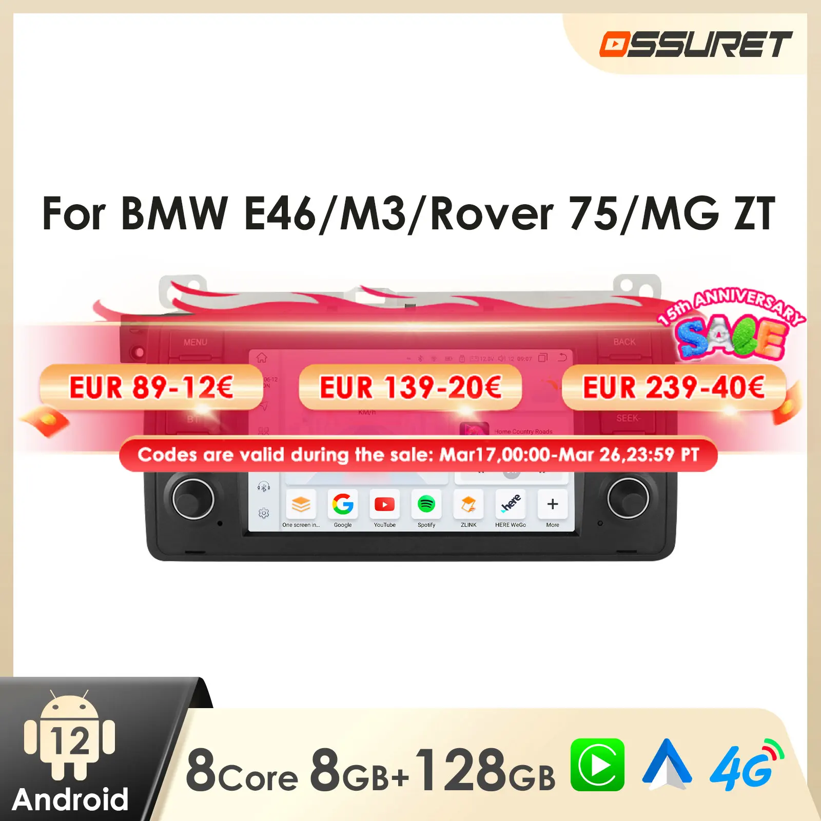 Android Car Radio for BMW E46 M3 316 323 328 Coupe 318 320 325 330 335 Multimedia Android Auto Carplay Car Intelligent Player