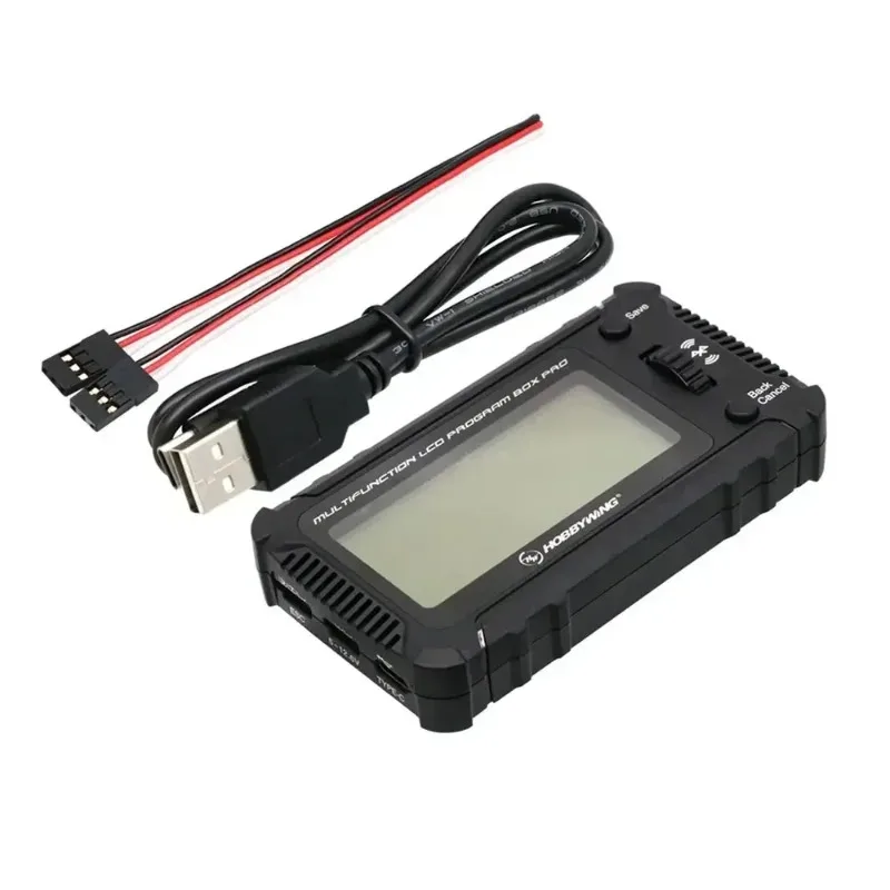 Hobbywing Multi-Function LCD Program Box Pro – OTA Param/Firmware Update | 1-8S Battery for PLATINUM/XERUN/EZRUN/Seaking Pro ESC