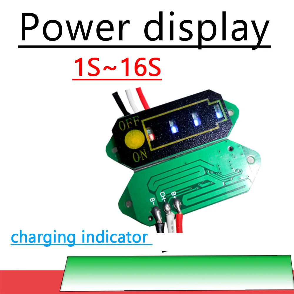 1S 2S 3S 4S 5S 6S 7S Lithium Battery Power Display Charging Horse Race Lamp 12V 24V 36V 48V 60V Li-ion Lifepo4 Lead-acid BMS