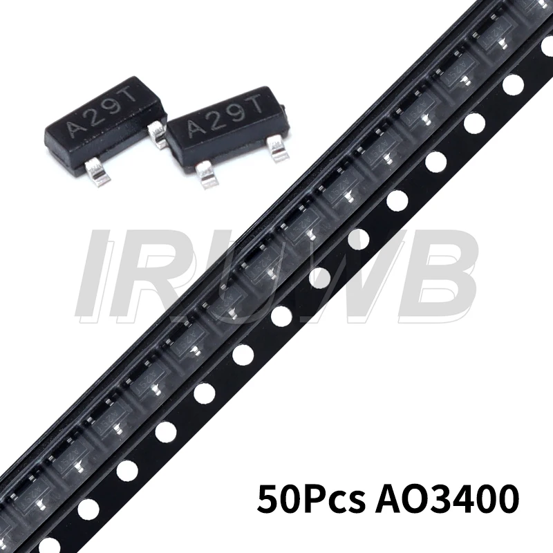 50pcs SOT-23 Surface Mount AO3400 AO3401 AO3402 SMD mosfet transistor