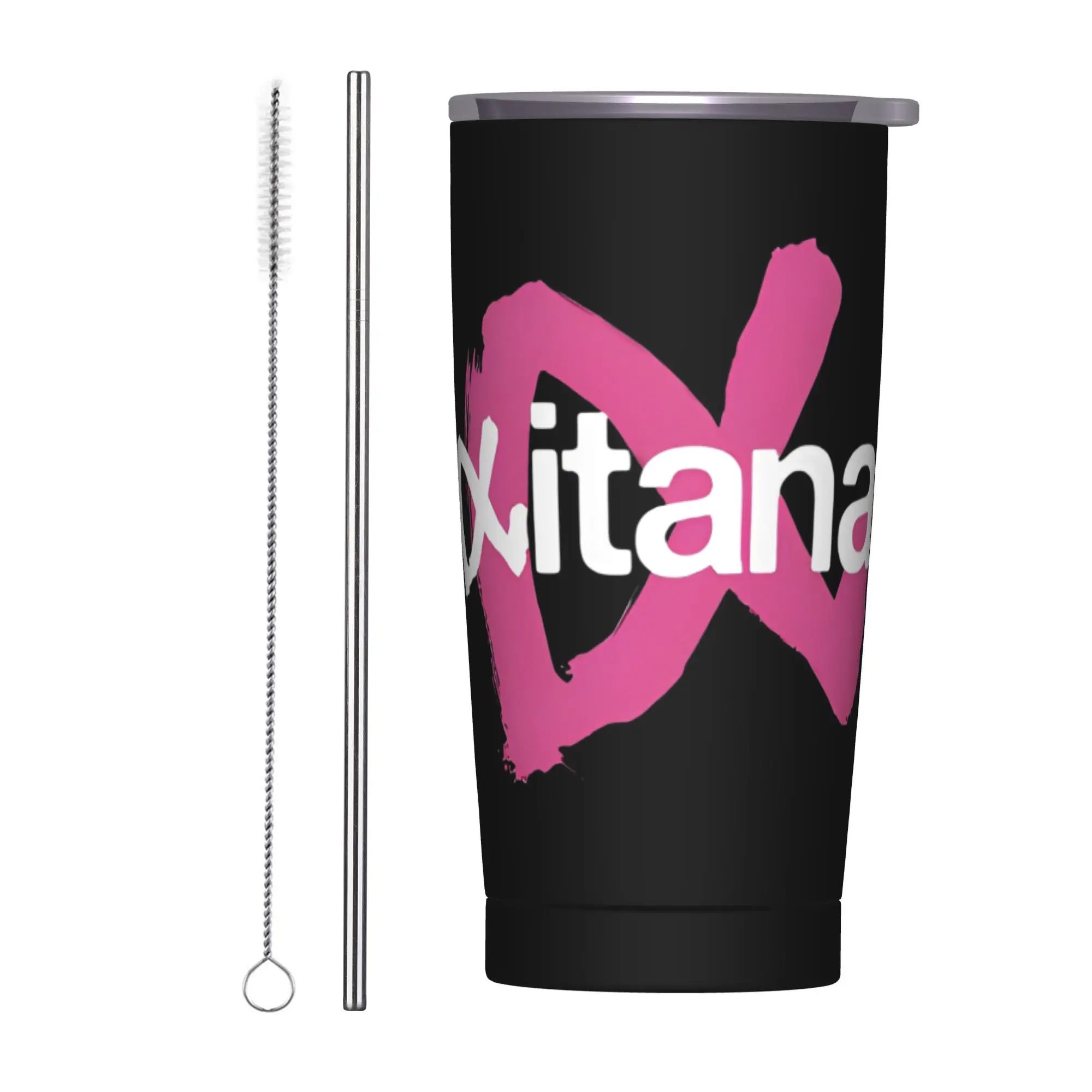 

Изолированный стакан с музыкальным логотипом Aitanaed и крышкой для соломинки, вакуумные кофейные кружки, чашки для офиса и дома, 20 унций