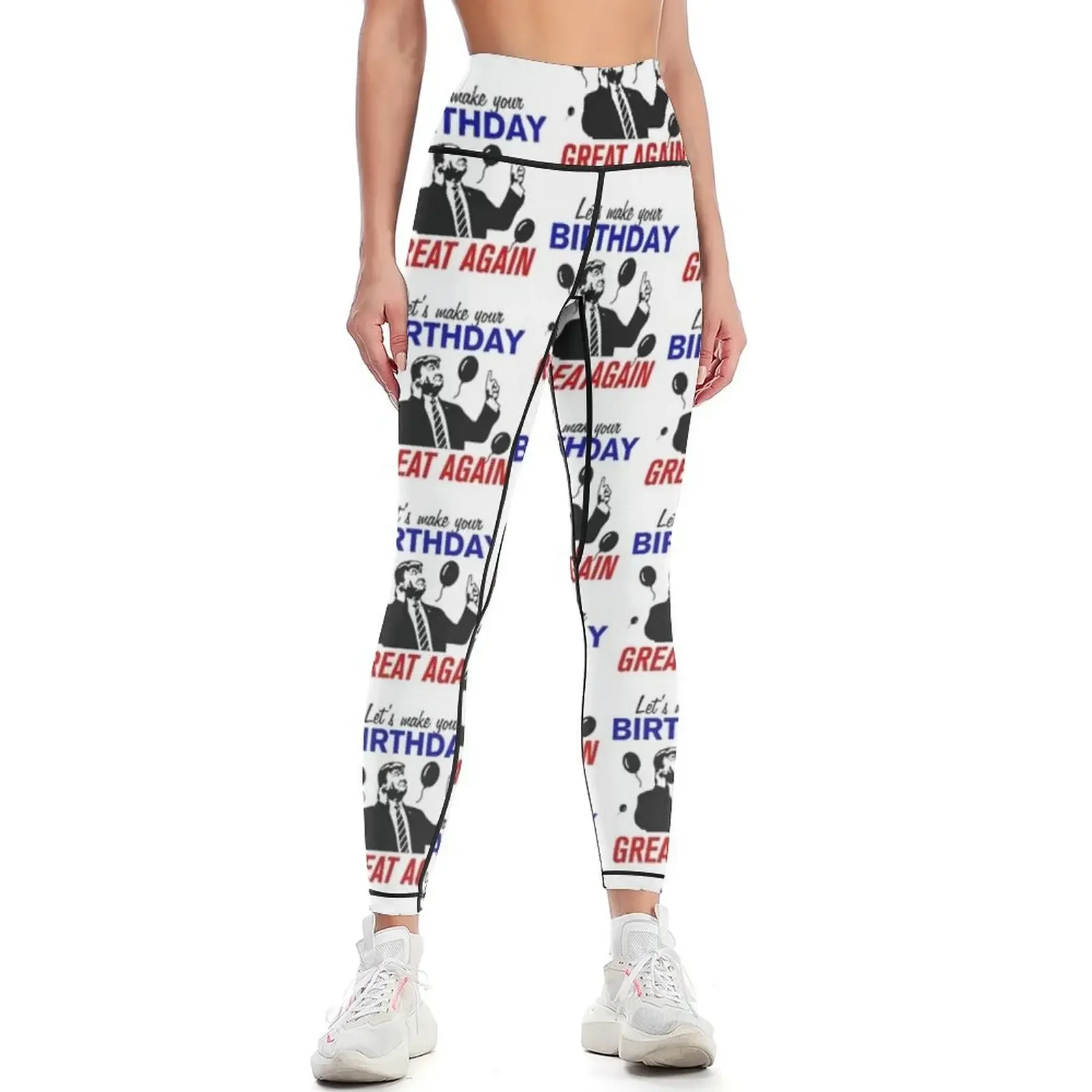 

Let's Make Your Birthday Great Again Leggings gym pants for physical Sportswear woman gym Womens Leggings