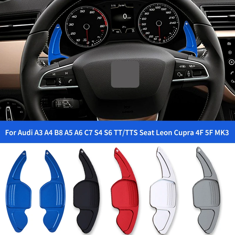 

Alloy Car Steering Wheel Shift Paddle For Audi A3 A4 A5 A6 A7 A8 S5 S3 S4 S6 R8 MK2 TT For Seat Leon ST 5F FR Cupra Ateca Ibiza