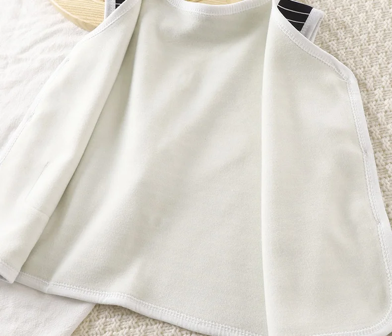 سترة مخملية للأطفال للخريف والشتاء معطف دافئ سميك جديد للأطفال معطف بحروف مخطط ملابس أطفال كورية غير رسمية #6