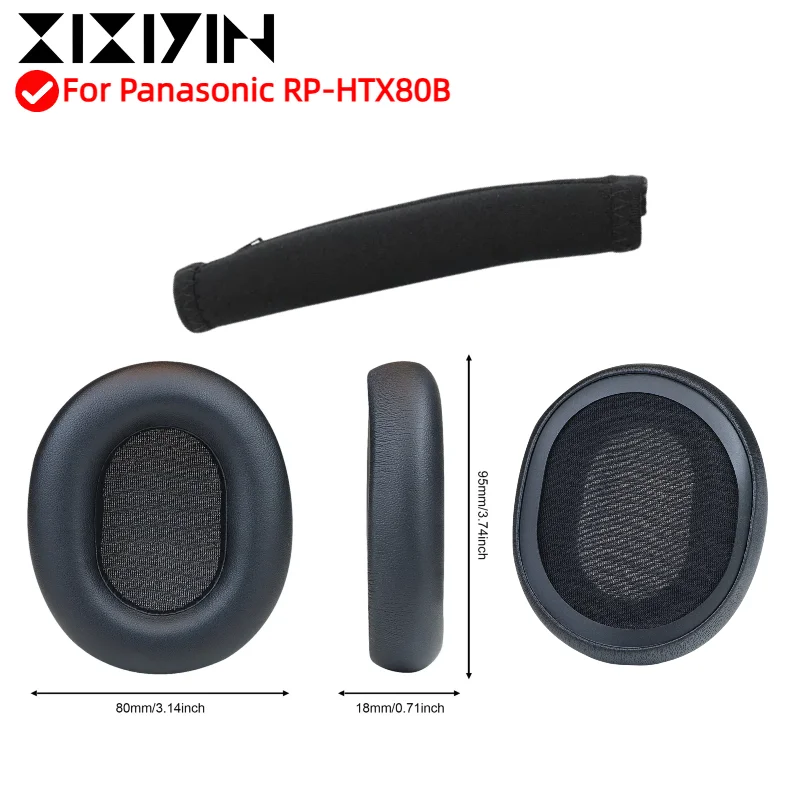 

XIXIYIN Replacement High quality protein skin Ear Pads pillow Cushion Cover For Panasonic RP-HTX80B Gaming Headset EarPads