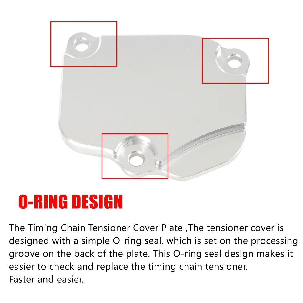 K-Series Car Mordification Replace Timing Chain Tensioner Cover Plate Kit for Honda Acura K20,K20A,K20Z,K24,K24A Engines
