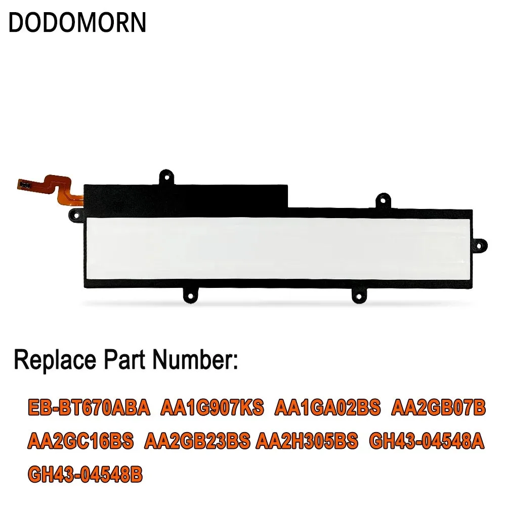 DODOMORN EB-BT670ABA Laptop Battery For Samsung Galaxy View 18.4'' SM-T670NZKAXAR SM-T670NZKAXAR SM-T670 SM-T677A 64.64Wh