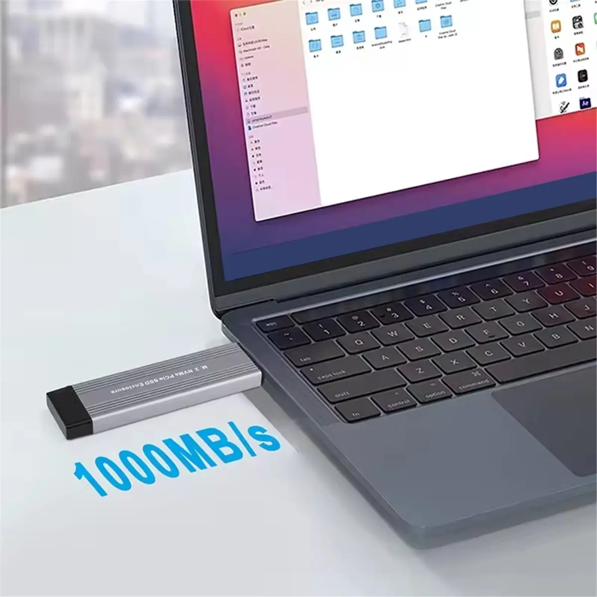 NEW DT85-Dual Protocols M.2 NVME NGFF SATA Enclosure SSD Adapter 10Gbps to NVMe SATA External Hard Disk Box 2230/2242 NVME